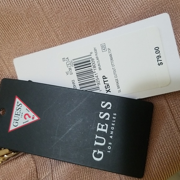 NWT Guess Crop top "Mirage cutout ottoman top" Size XS - Picture 7 of 7